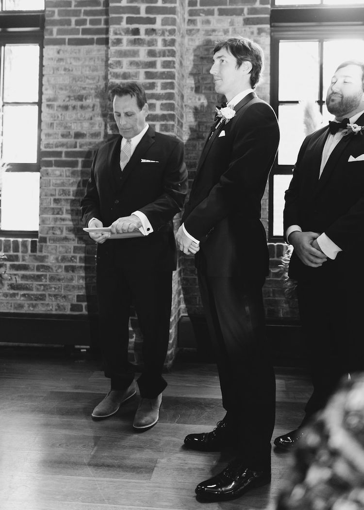 groom at ceremony - Georgetown DC wedding Lisa Havard Events
