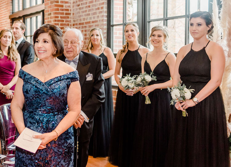 mom reaction to bride walking down aisle - Georgetown DC wedding Lisa Havard Events
