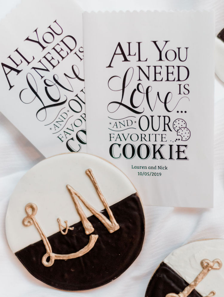 custom cookies favor bags Georgetown DC wedding Lisa Havard Events