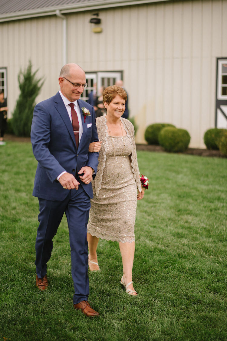 parents walking into ceremony - Loudoun County wedding Lisa Havard Events