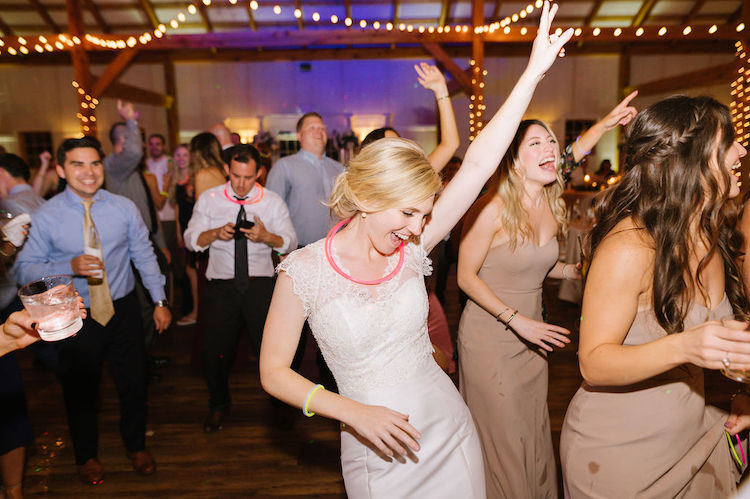 bride and guests dancing - Loudoun County wedding Lisa Havard Events