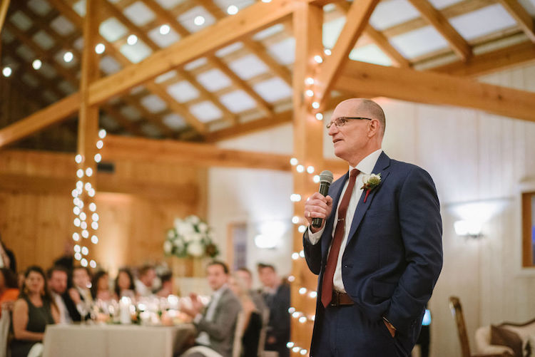 father toast - Loudoun County wedding Lisa Havard Events