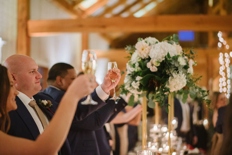 guests toast - Loudoun County wedding Lisa Havard Events